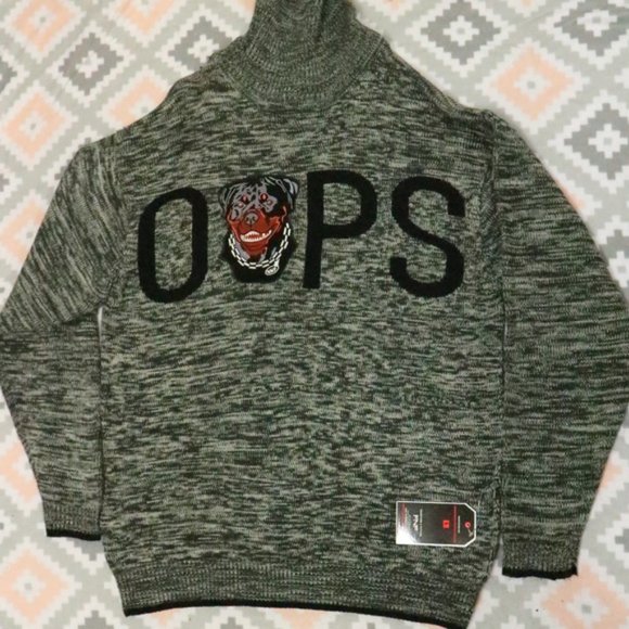 FNF Jeans Other - FNF JEANS Rottweiler OOPS Turtleneck Sweater Streetwear Sz LG Men